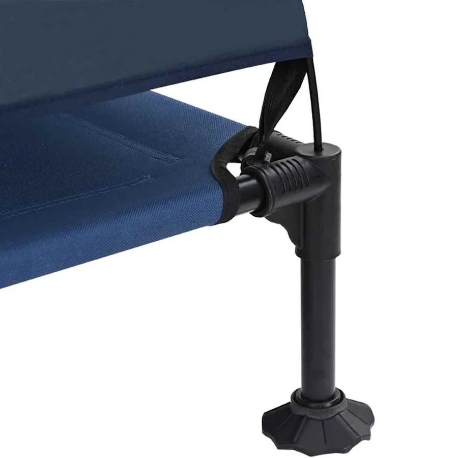Lit surélevé pour chien Bleu marine 127 x 81 x 108 cm - 7