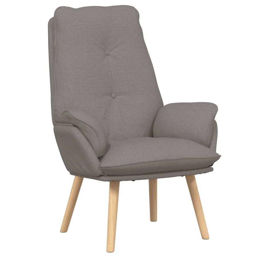 fauteuil Taupe 69 x 74 x 93 cm Tissu et Contreplaqué - 2
