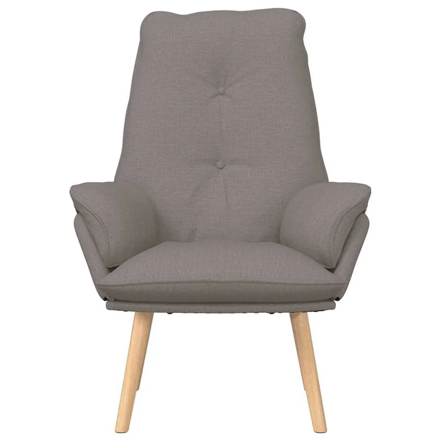 fauteuil Taupe 69 x 74 x 93 cm Tissu et Contreplaqué - 4