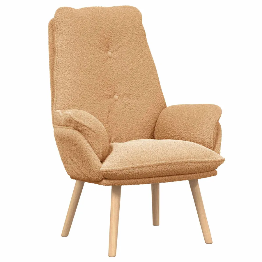 fauteuil Beige 69 x 74 x 93 cm Tissu Sherpa - 2