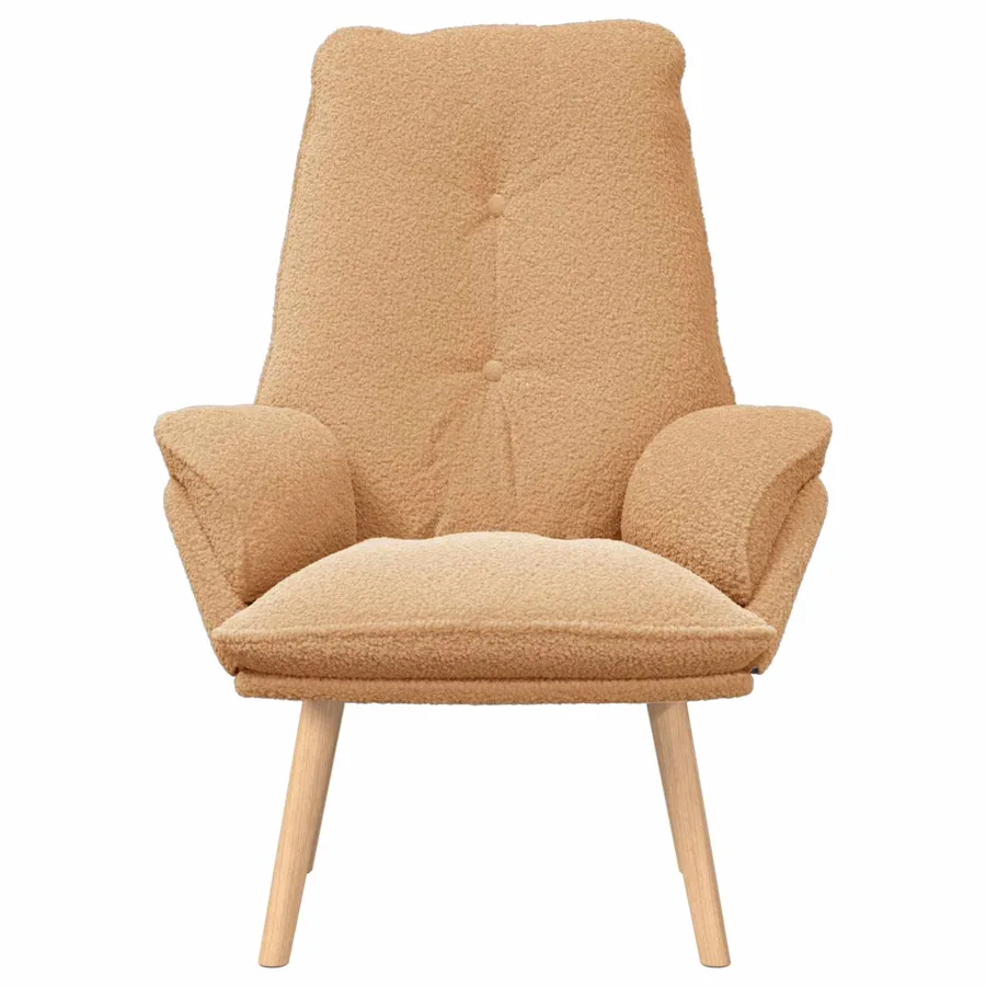 fauteuil Beige 69 x 74 x 93 cm Tissu Sherpa - 3