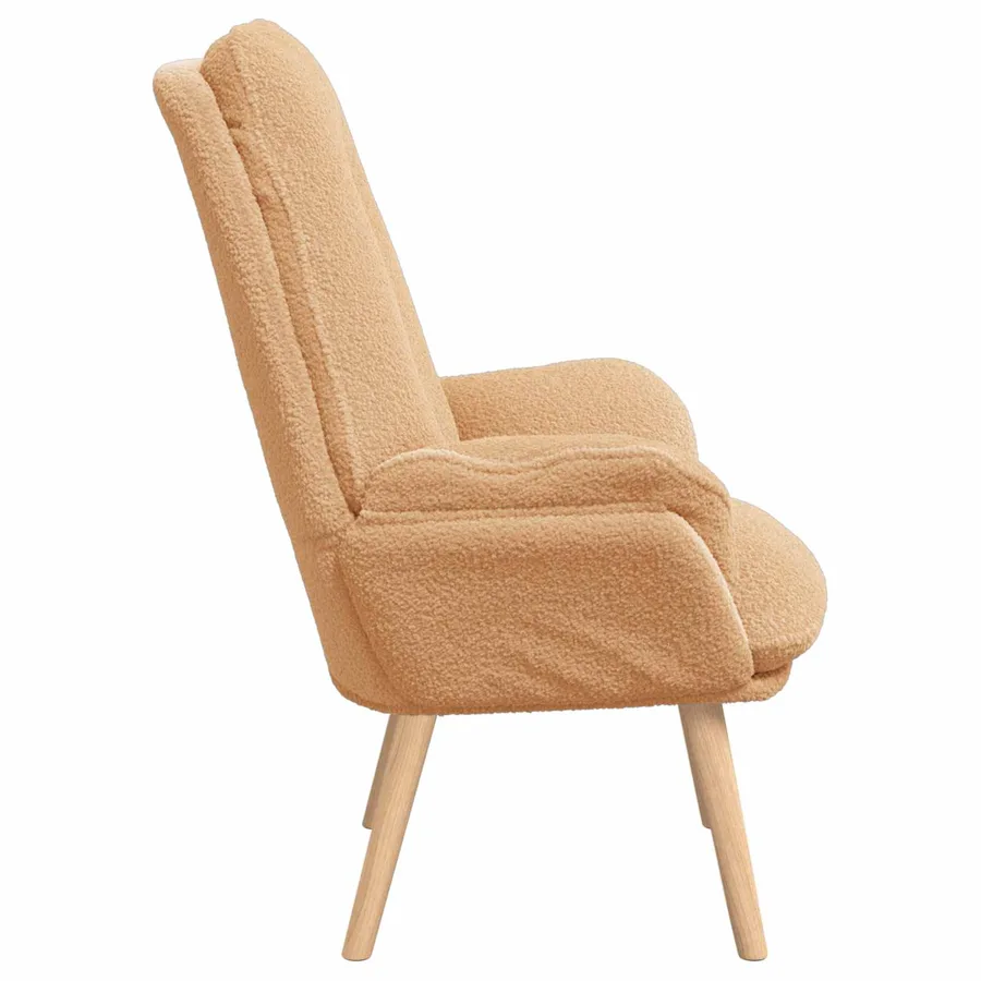 fauteuil Beige 69 x 74 x 93 cm Tissu Sherpa - 4