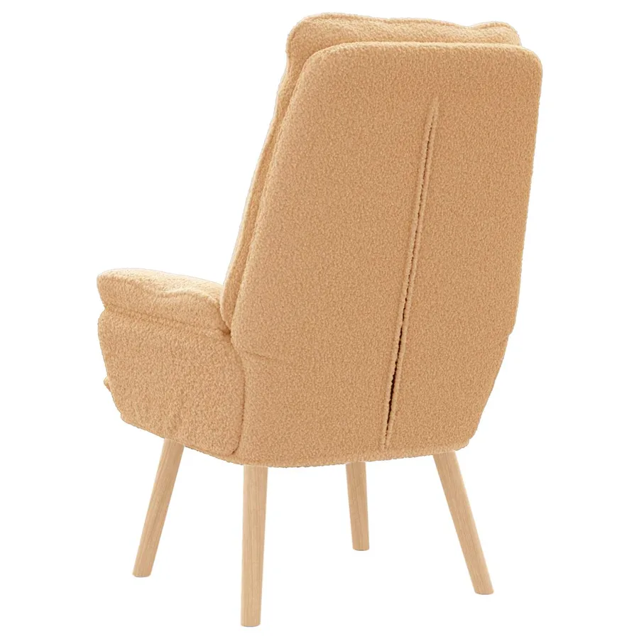 fauteuil Beige 69 x 74 x 93 cm Tissu Sherpa - 5