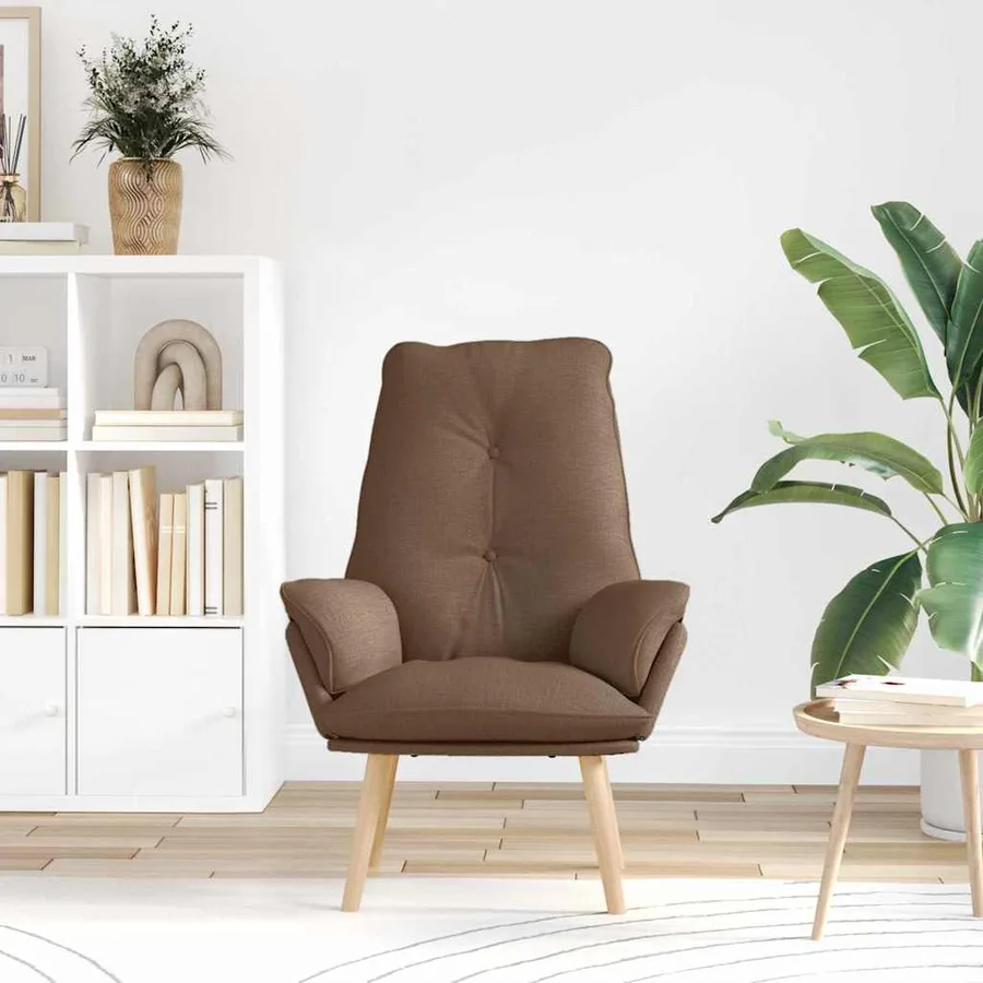 fauteuil Marron 69 x 74 x 93 cm Polyester et contreplaqué - 3