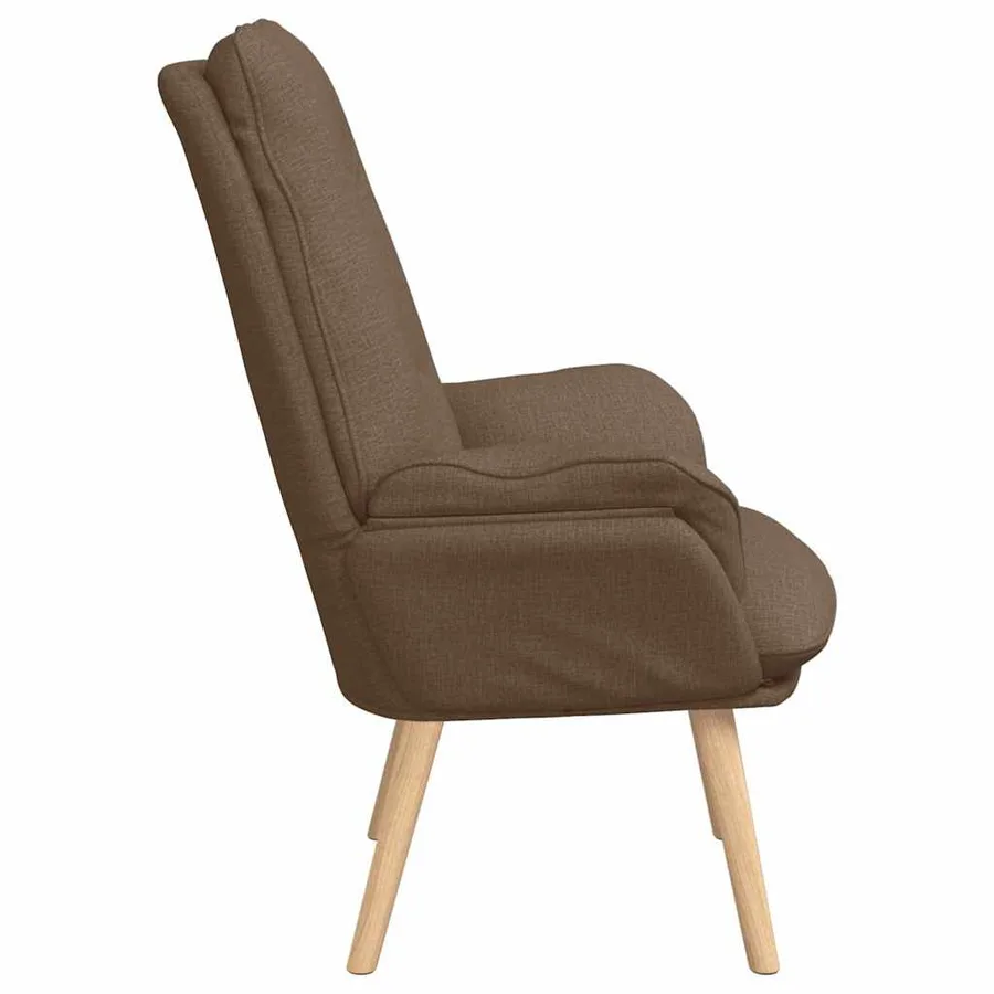 fauteuil Marron 69 x 74 x 93 cm Polyester et contreplaqué - 5