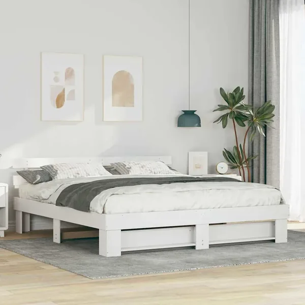 Cadre de lit Queen 200 x 200 cm
