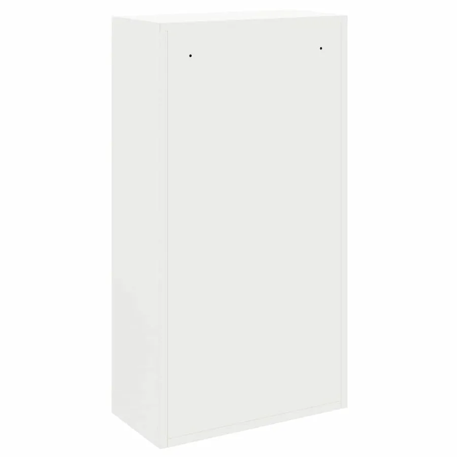 Boîte de dépôt de colis avec porte Blanc 44 x 22 x 82 cm Acier - 7