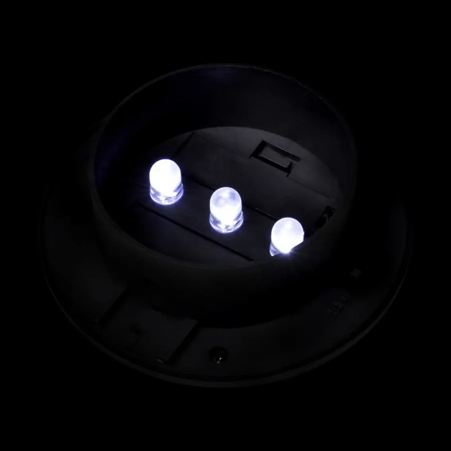 Lampes solaires à LED d'extérieur pour clôture 12 pcs Noir - 7