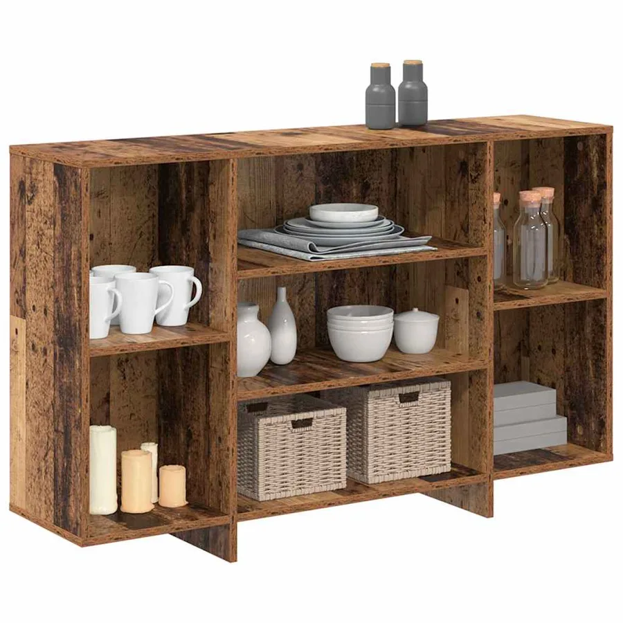 Buffet Bois ancien 120 x 30 x 75 cm Bois d'ingénierie - 3