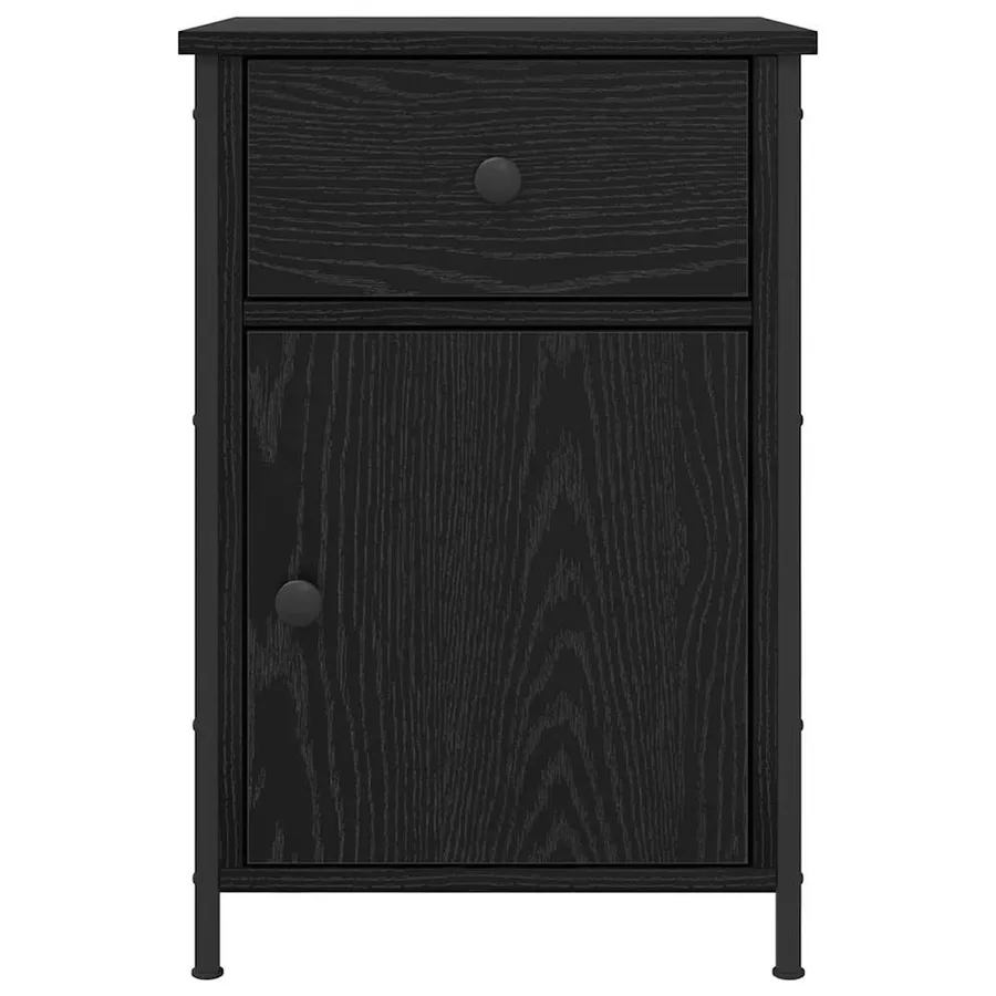 Cabinet de chevet Chêne noir 40 x 42 x 60 cm Bois d'ingénierie - 6