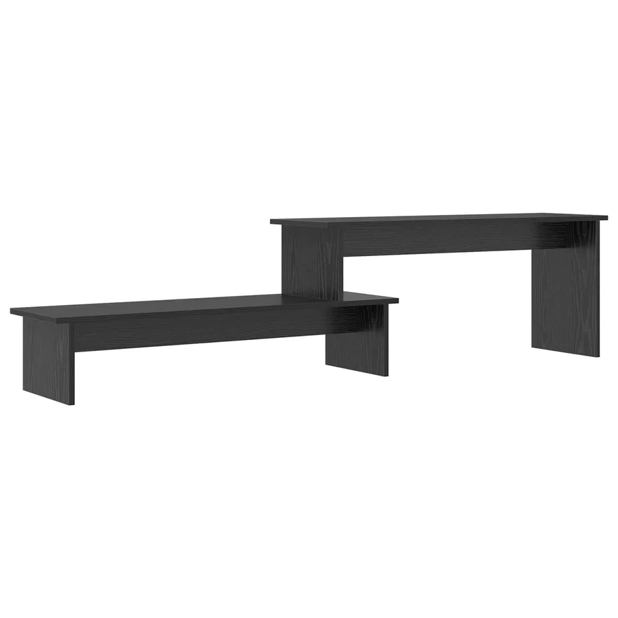 Ensemble meuble TV Montage mural Chêne noir 180,5 x 30 x 43 cm - 2