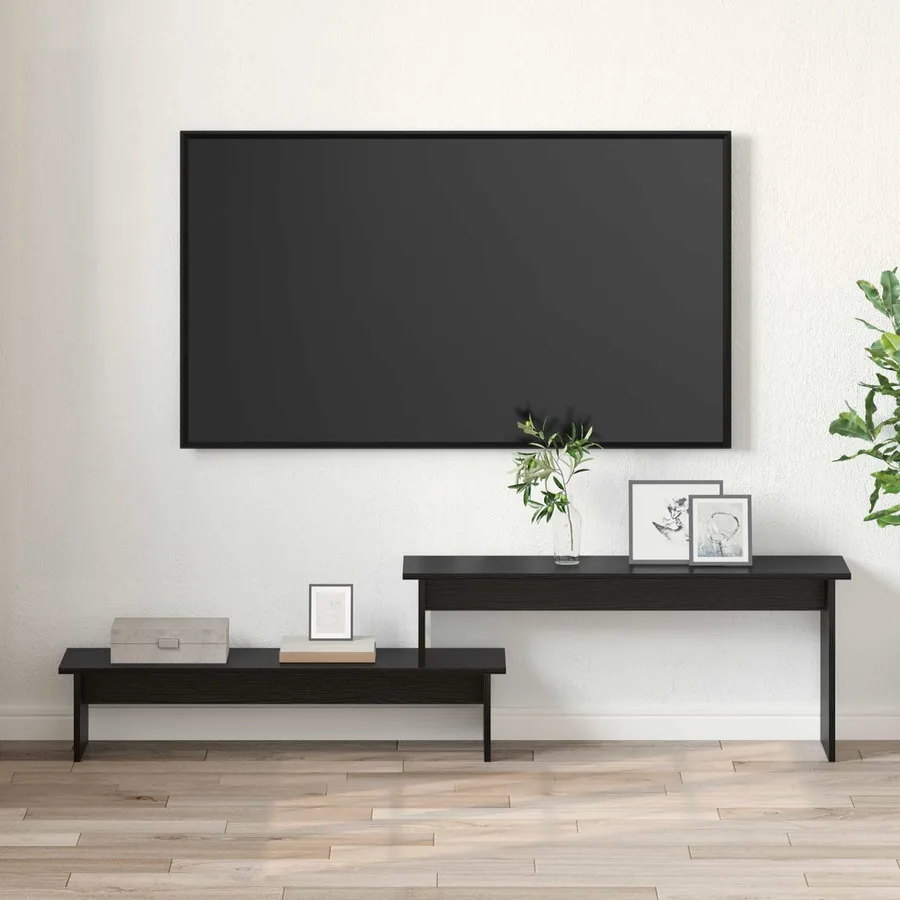 Ensemble meuble TV Montage mural Chêne noir 180,5 x 30 x 43 cm - 4