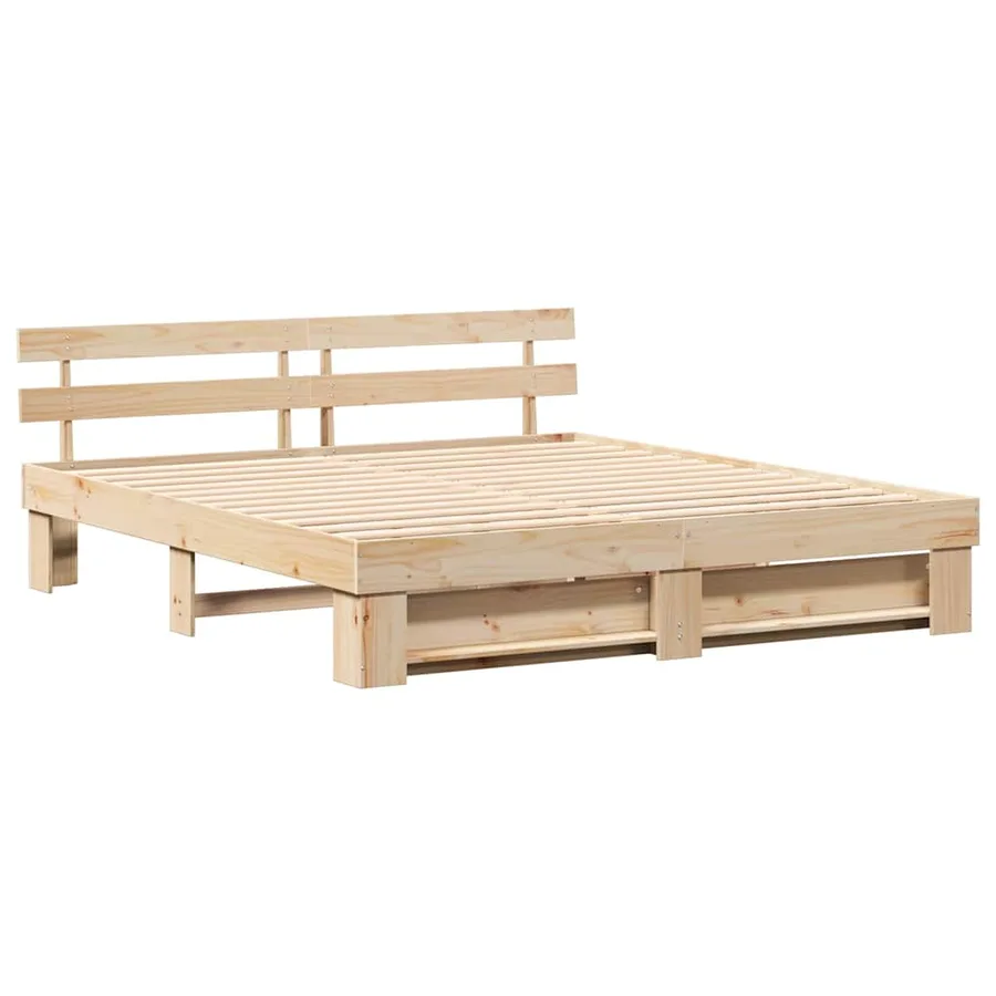 Cadre de lit en pin 180 x 200 cm - 2