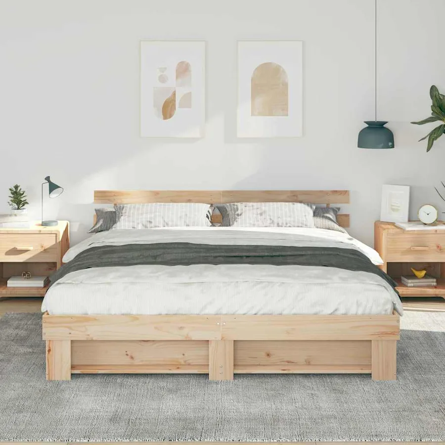 Cadre de lit en pin 180 x 200 cm - 5