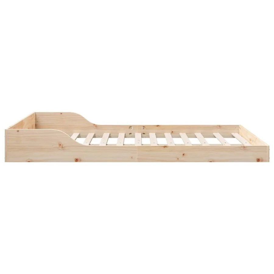 Cadre de lit Marron 140 x 190 cm Pin massif - 6