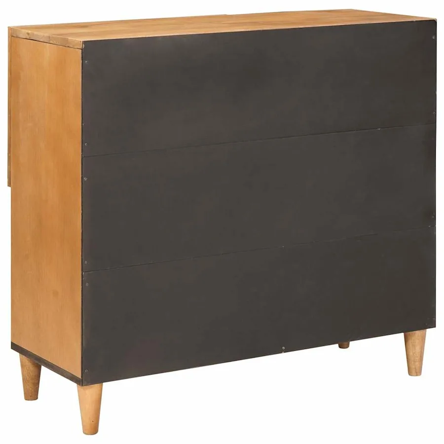 Buffet 80 x 33 x 75 cm Bois de mangue massif - 5