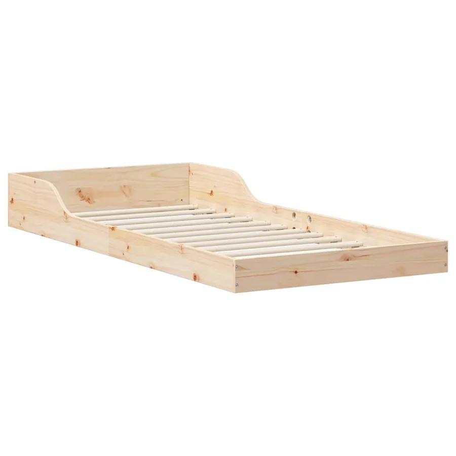 Cadre de lit Marron 90 x 200 cm Pin massif - 4