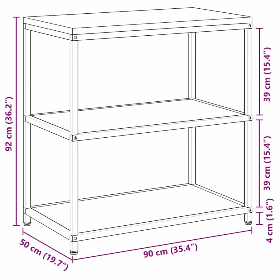 Rangement de cuisine HATTEM Blanc 90 x 50 x 92 cm Acier - 18