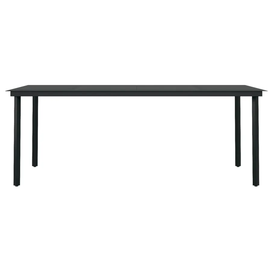 Ensemble à manger de jardin 7 pcs Marron et noir - 6