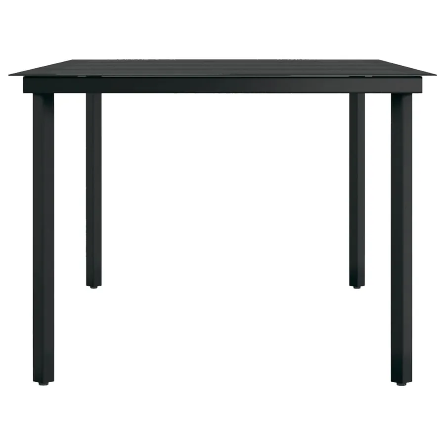 Ensemble à manger de jardin 7 pcs Marron et noir - 7