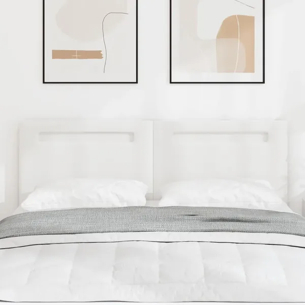 Tête de lit LED Blanc 160 cm Cuir synthétique