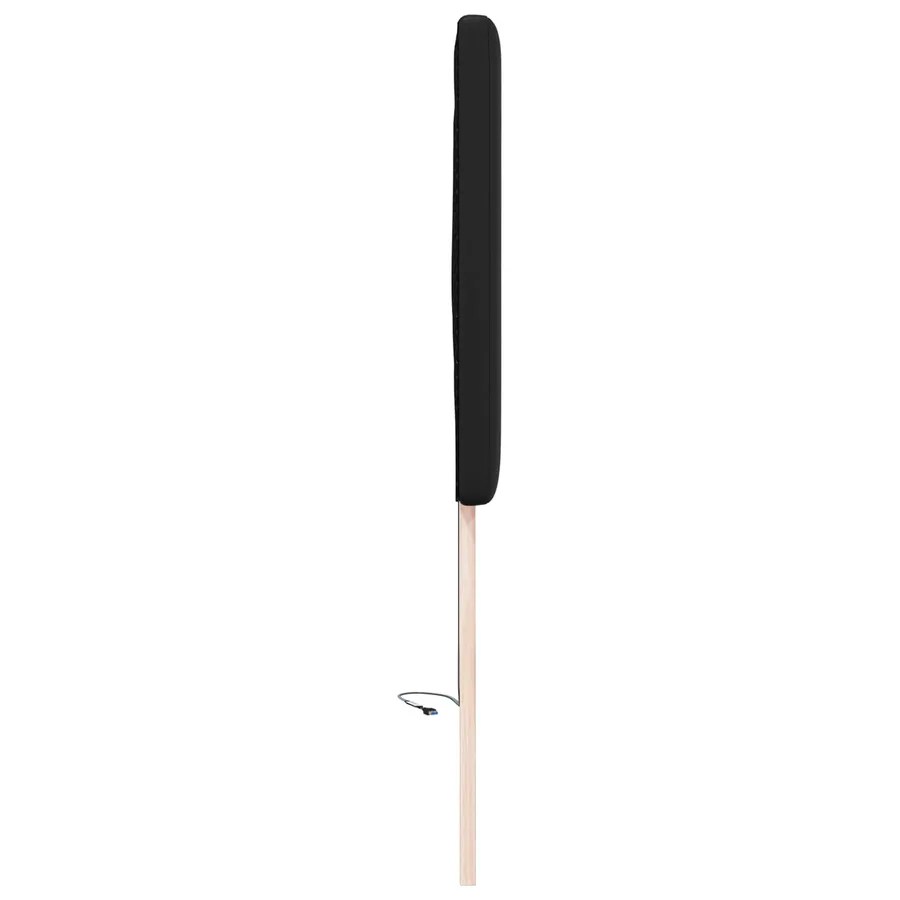 Tête de lit LED Noir 100 cm Cuir synthétique - 6