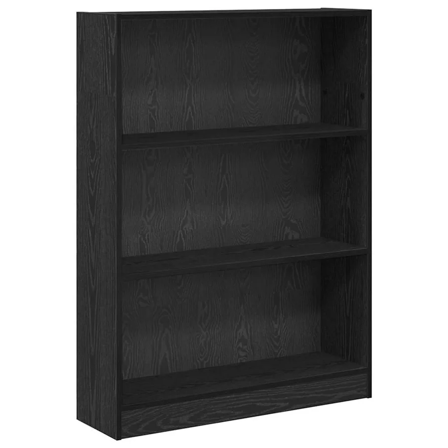 Étagère Chêne noir 80 x 24 x 109 cm Bois d'ingénierie - 2