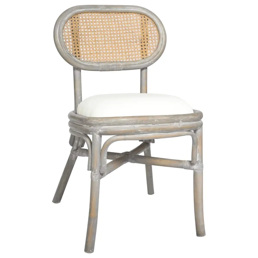 Chaises à manger lot de 2 gris Lin - 2