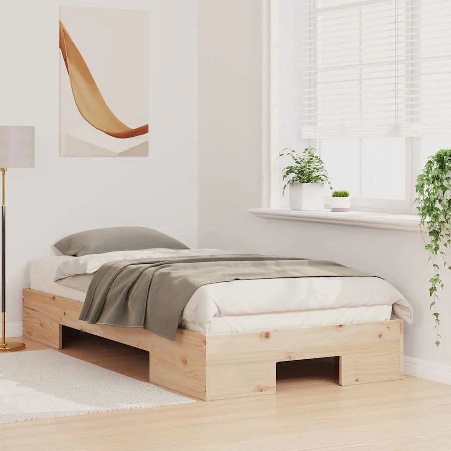 Cadre de lit Marron 80 x 200 cm - 3