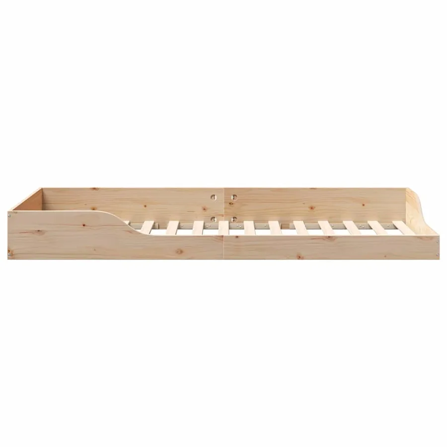 Cadre de lit Marron 80 x 210 cm Pin massif - 6
