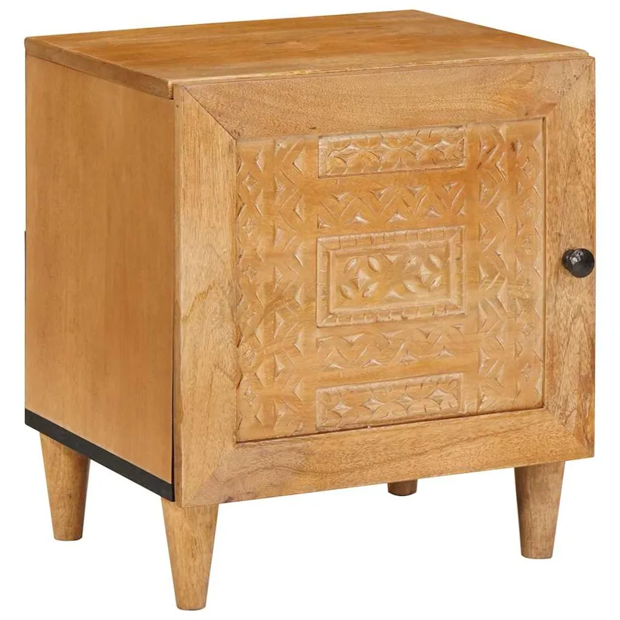 Table de chevet 2 pcs Marron Clair 80 x 50 x 40 cm - 3