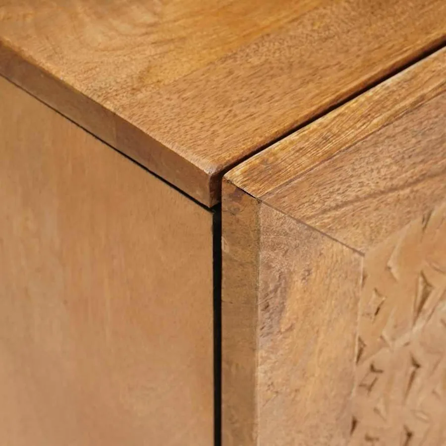 Table de chevet 2 pcs Marron Clair 80 x 50 x 40 cm - 8