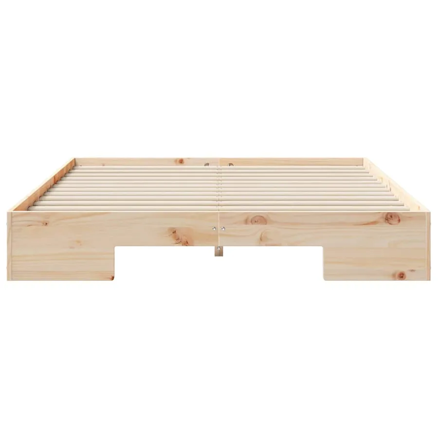 Cadre de lit Marron 140 x 200 cm - 5