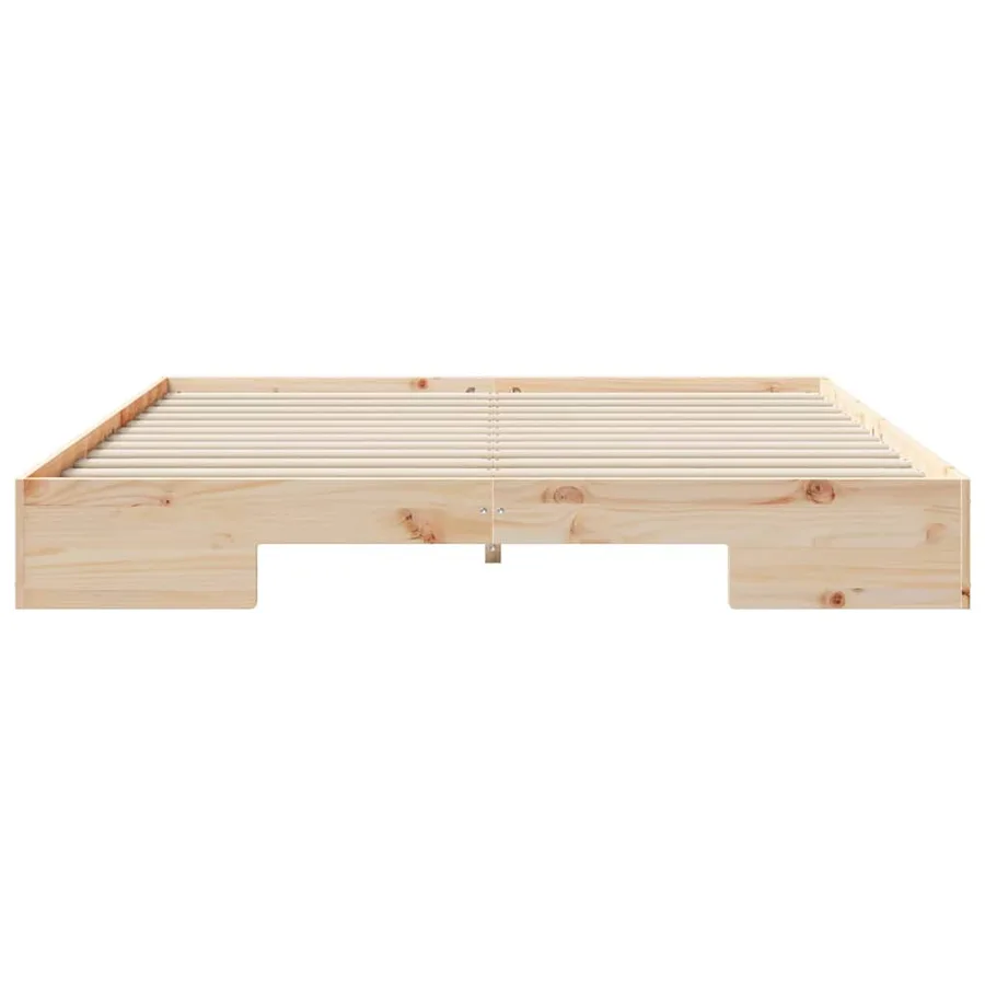 Cadre de lit Marron 200 x 200 cm - 5