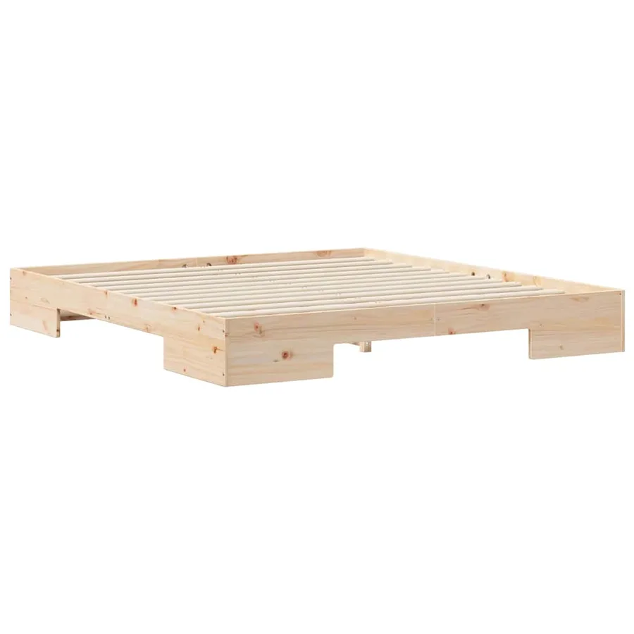 Cadre de lit Marron 200 x 200 cm - 7
