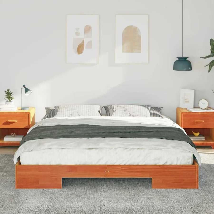 Cadre de lit Marron 180 x 200 cm - 3