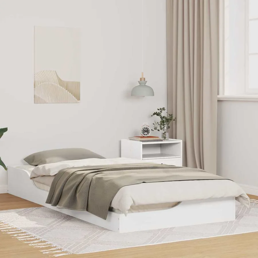 Cadre de lit Blanc 80 x 200 cm Pin massif
