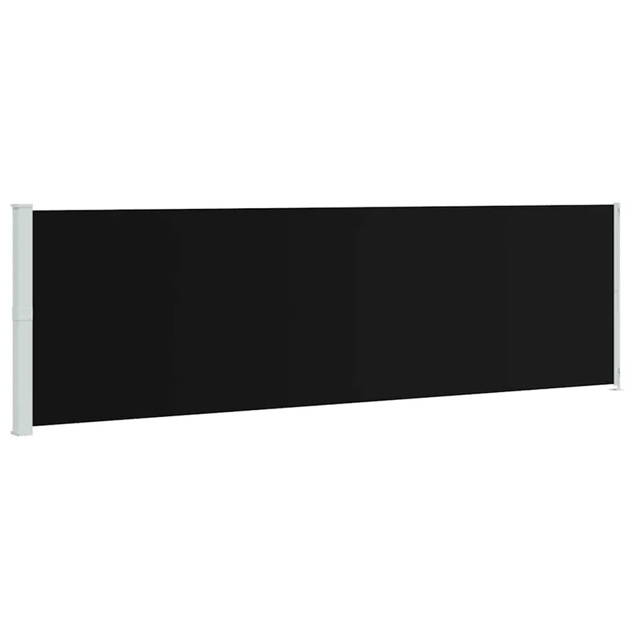 Auvent latéral rétractable de patio 180x600 cm Noir - 2
