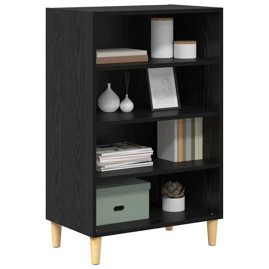 Buffet Chêne noir 57 x 35 x 89.5 cm Bois d'ingénierie - 3