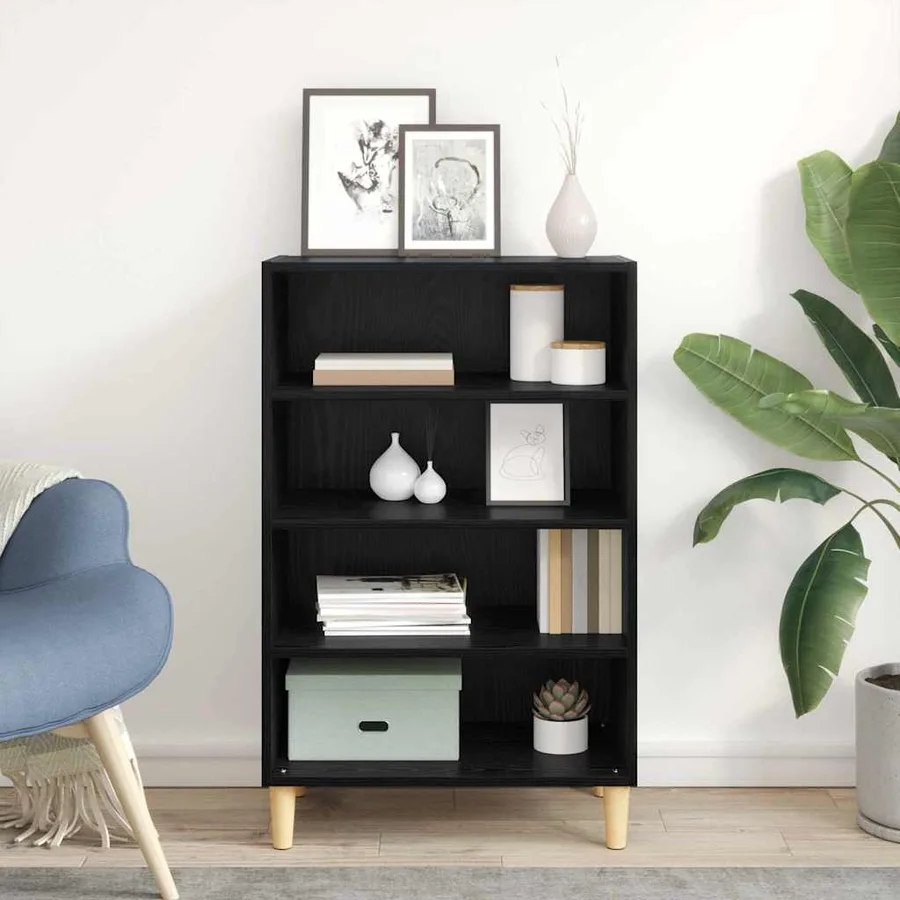Buffet Chêne noir 57 x 35 x 89.5 cm Bois d'ingénierie - 4