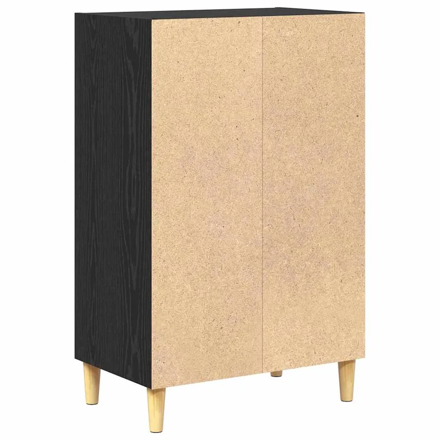 Buffet Chêne noir 57 x 35 x 89.5 cm Bois d'ingénierie - 7