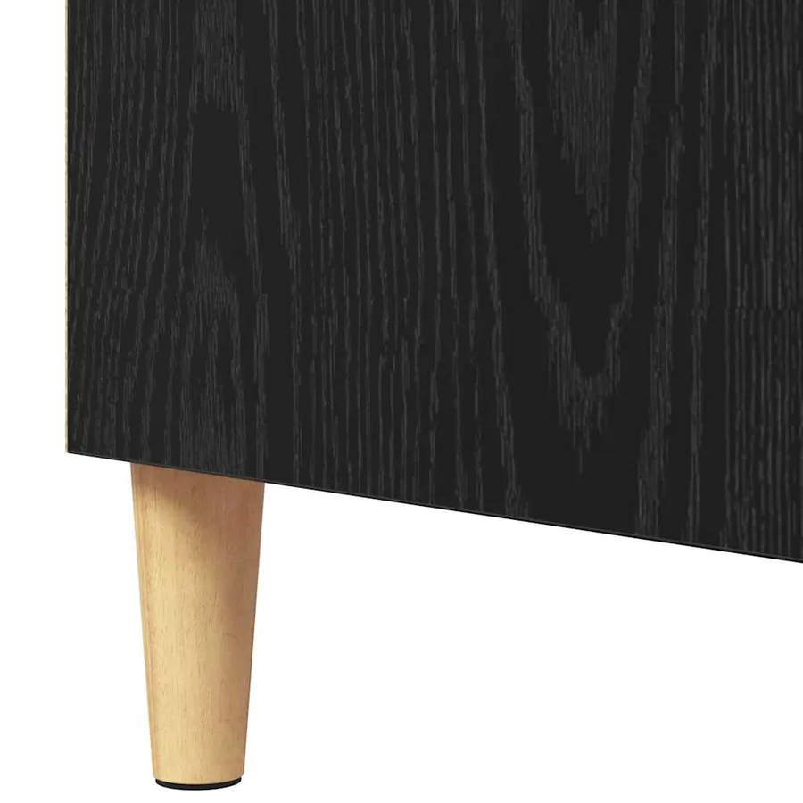 Buffet Chêne noir 57 x 35 x 89.5 cm Bois d'ingénierie - 9
