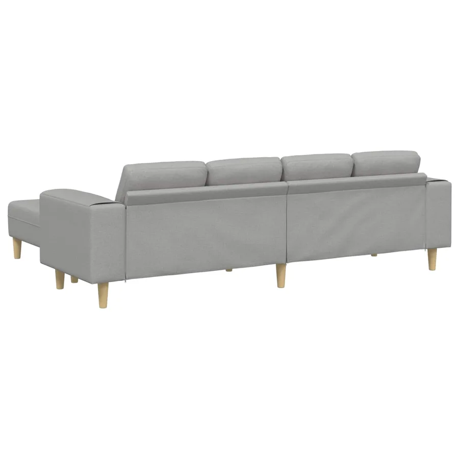 Canapé de salon 3 pcs Gris nuage 250 x 188 x 76 cm Polyester - 6