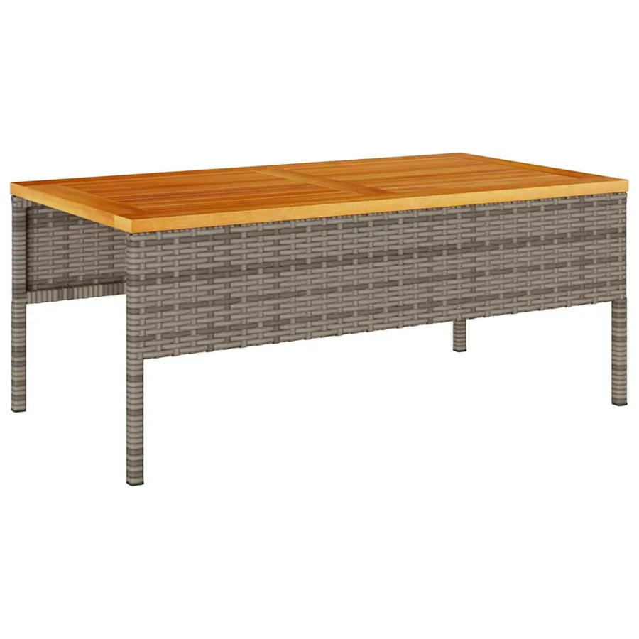 Ensemble de canapé de jardin 6 pcs Gris et Gris foncé polyrotin - 7