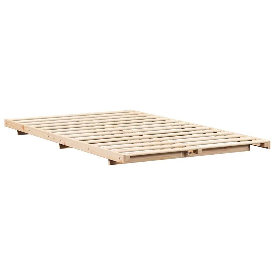Cadre de lit Marron 120 x 190 cm Pin massif - 4