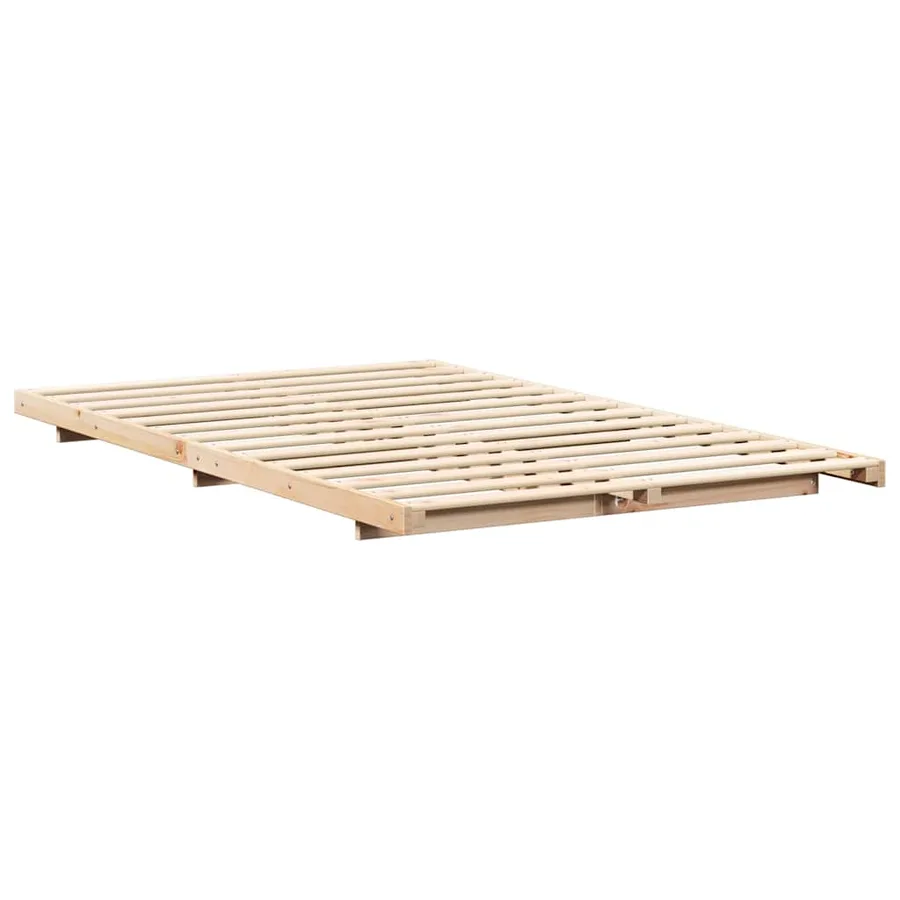 Cadre de lit Marron 120 x 190 cm Pin massif - 7