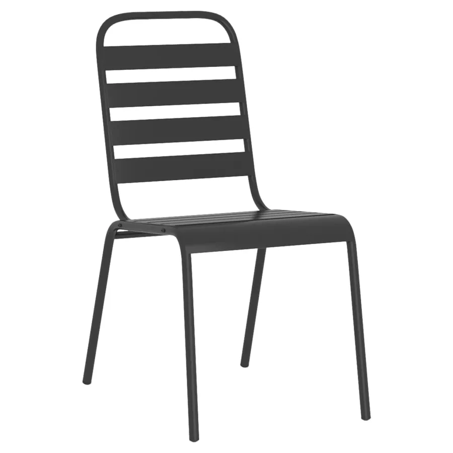 Ensemble à manger de jardin 7 pcs anthracite acier - 5