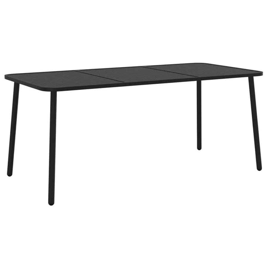 Ensemble à manger de jardin 7 pcs anthracite acier - 7