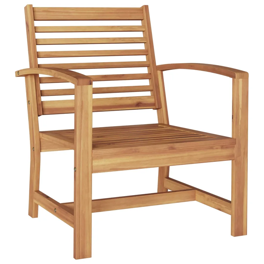 Ensemble de canapé de jardin 5 pcs Naturel Bois de teck massif - 7
