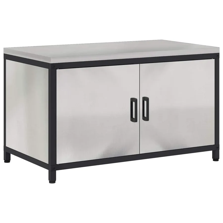 Rangement de cuisine HATTEM Argenté 90 x 50 x 53 cm Acier - 2